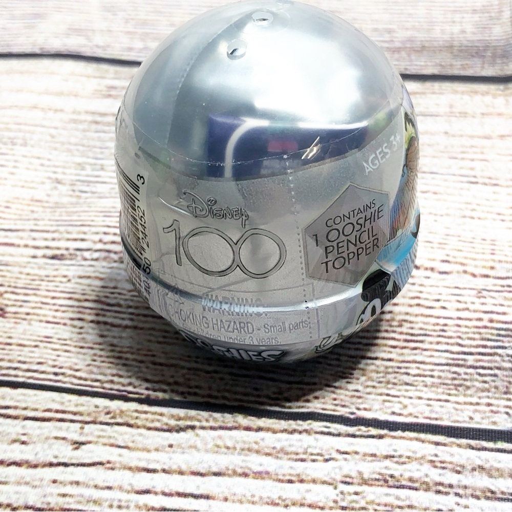 Disney 100th Anniversary Silver Ooshie Pencil Topper Collectible Ooshie
